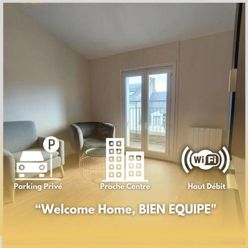 Chateauroux Apartment | Welcome Home Parking, terrasse