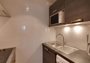 6th floor, view mountain, balcony, parking, tv, ski locker, 31m², Serre Chevalier