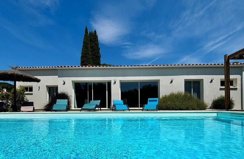 Montesquieu-des-Alberes Villa | 3-suite family villa with private heated pool, air-conditioned, Albères view