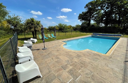 Saint-Nicolas-du-Pelem House | Adjoining houses with heated pool, sleeps 15