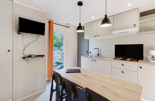 Bouzic House | Air-conditioned "Agora" Mobile Home: Dordogne Getaway, Shared Pool & Mini-Farm near Sarlat