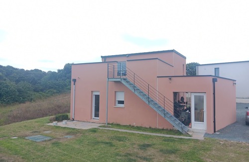 Trelevern Apartment | Apartment 34m2 large terrace sea view 2km beaches gr34. Pink granite hillsides