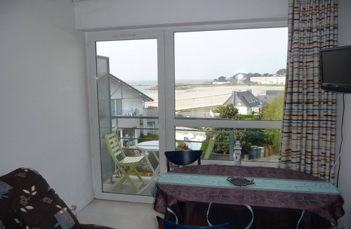 Trevou-Treguignec Apartment | Apartment with superb sea view and Trestel beach 9 km from Perros Guirec