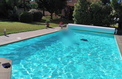 Aubiat Apartment | Appt, with private outdoor space with barbecue, swimming pool