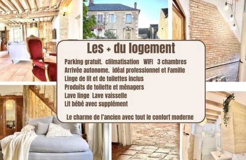 Bouhy House | Baolocation Bouhy - Idéal famille & groupe d'amis -16min Guédelon - Wifi