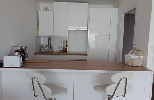 Saint-Cast-le-Guildo Apartment | Bright, renovated garden apartment facing the sea.
