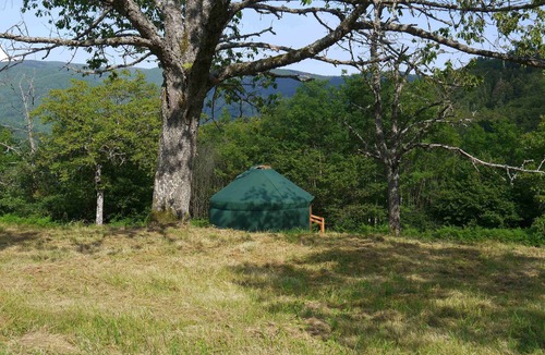 Laprugne Cabin | Calm and cocooning, the Fuschia Yurt
