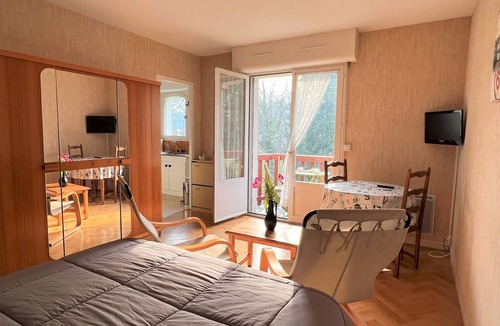 Cambo-les-Bains Apartment | Cambo-les-Bains: Bright T1 Bis with balcony, parking, pets allowed