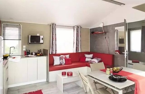 Binic House | Campsite LE PANORAMIC * - MOBILE HOME NIRVANA QUATTRO 4 bedrooms 40m2 with semi covered terrace 8 people