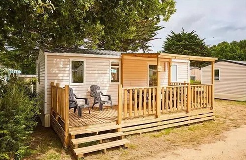 Torreilles-Plage House | Campsite Les Dunes* - Mobile home Comfort 4 rooms 6 people air-conditioned - TV