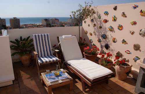 Le Port Apartment | Canet - 2 room apartment + cabin, terraces + panoramic balcony with sea view