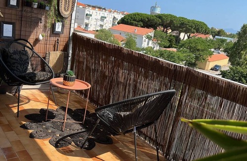 La Jetee Apartment | Canet Plage: Cozy studio with terrace and wifi, perfect for 2
