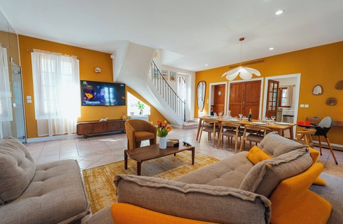 Amelie-les-Bains-Palalda House | Casa Vamaë: Indoor Pool, Movie Theater, and Garden