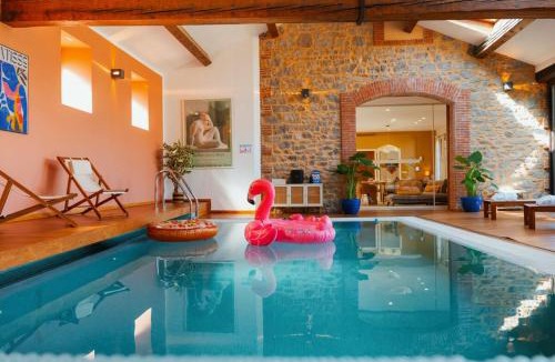 Amelie-les-Bains-Palalda Villa | Casa Vamaë Pool & private cinema