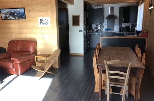 Saint-Andre-d'Embrun Ski Chalet | Chalet Gîte de France, sleeps 6, with large panoramic terrace.