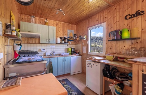 Rouffiac-des-Corbieres Ski Chalet | Chalet 'Japon' with Mountain Views, Shared Pool and Private Terrace