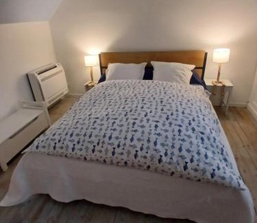 Bourges Bed & Breakfast | Chambre bleue avec accès plage