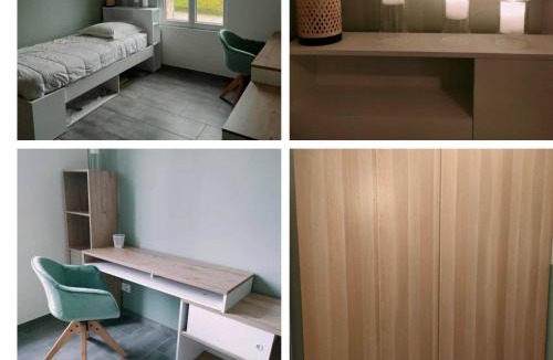 Viry-Noureuil House | Chambre dans Longère cosy avec cuisine et lave linge