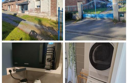 Viry-Noureuil House | Chambre dans Longère cosy avec cuisine et lave linge