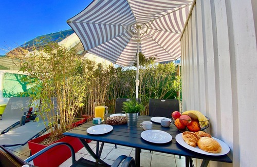 Le Pouldu Apartment | Charming 3-Min Walk to Beach, Quiet with Terrace & Parking