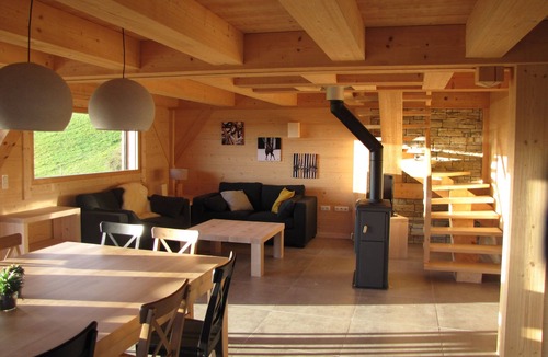 Foncine-le-Haut Ski Chalet | Charming chalet "les Eterles" 4 épis gite de france overlooking the valley
