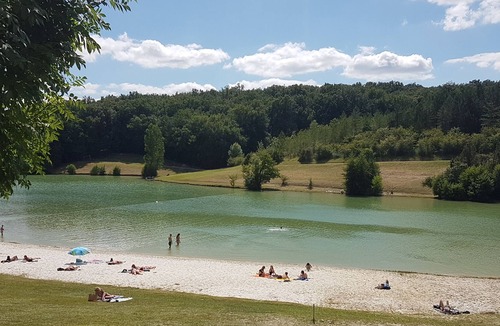 Molieres House | Charming Cottage with great views near swimming lake with beach & nature setting