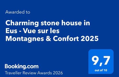 Eus House | Charming stone house in Eus - Vue sur les Montagnes & Confort 2025