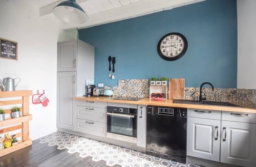Plemet House | Chic, cosy country house with lovely private garden overlooking the valley