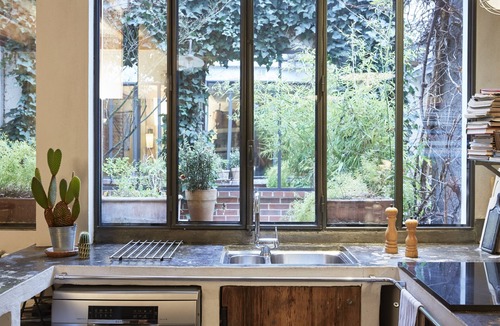 Hopital Saint-Louis Apartment | Chic Spacious Quiet House 125m2 Terrace Heart of Paris Canal St Martin 2 BR A/C