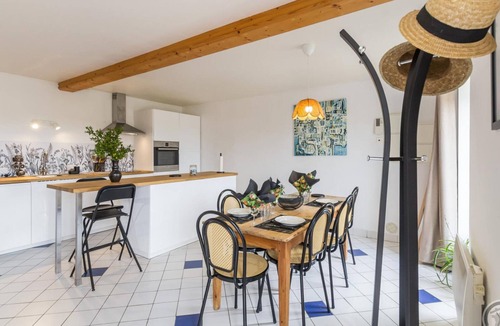 Canville-la-Rocque Cottage | Cozy house with enclosed garden and terrace in Canville-la-Rocque