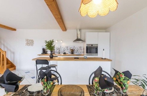 Canville-la-Rocque Cottage | Cozy house with enclosed garden and terrace in Canville-la-Rocque