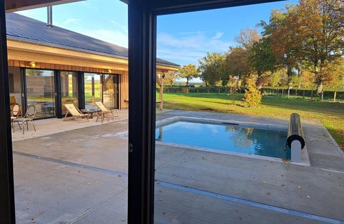 La Pacaudiere Cottage | Cozy Lodge in Vivans with Pool and Spa, Pets Allowed