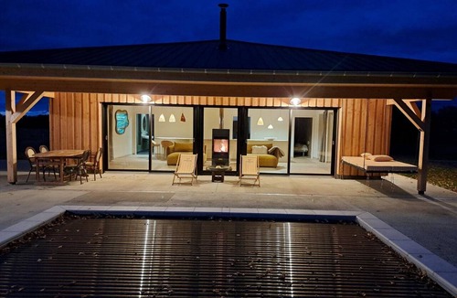 La Pacaudiere Cottage | Cozy Lodge in Vivans with Pool and Spa, Pets Allowed