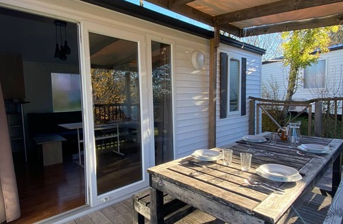 Martiel House | Cozy mobile home with terrace for 5 people
