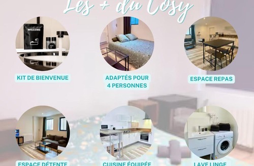 Cote Ouest Ormeaux Apartment | Dalikyda - Le Cosy - central - Proche de la gare Jacuzzi