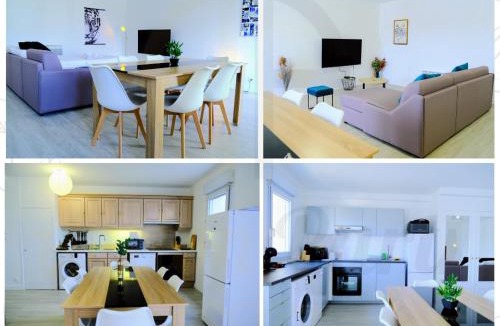 Melun Apartment | Double Apparts - Spacieux 140 m2 - 4 Ch - Entrée autonome- 2 Parkings Privé Gratuit