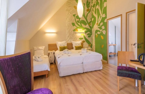 Plumergat Bed & Breakfast | Double room-Superior-Private Bathroom-Terrace-Vue sur jardin