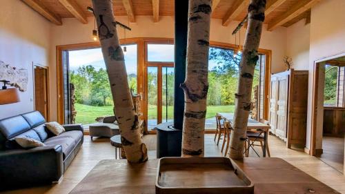 Queyrieres Cabin | Ecolodges Bulles d'herbe - Spa privatif