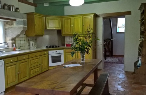 Saint-Germain-de-Coulamer Cottage | Enjoy your heated pool at La Bellazière with family and friends!