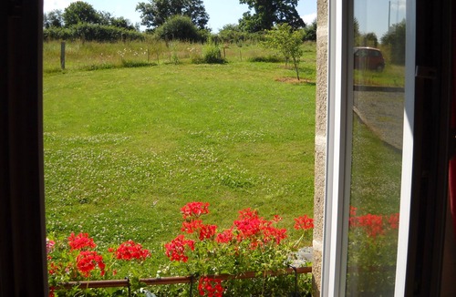 Saint-Germain-de-Coulamer Cottage | Enjoy your heated pool at La Bellazière with family and friends!