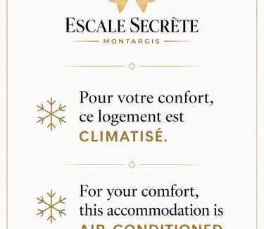 Montargis Apartment | Escale secrète Montargis Jacuzzi Appart Climatisé Parking gratuit