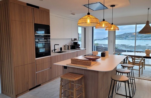 Erquy Villa | Exceptional villa with panoramic sea view, heated pool, beach 100m away on foot.