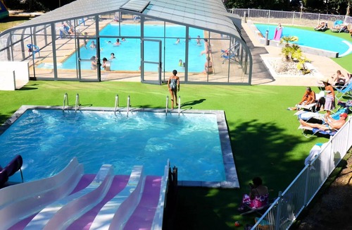 Martiel House | Flower Camping Le Lac aux Birds * - Cabanes Lodges sur Pilotis Comfort 33m2 (2 ch) + Dishwasher + Terrace covered 4 persons