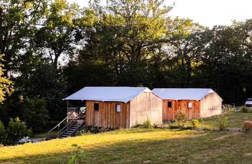 Martiel House | Flower Camping Le Lac aux Birds * - Cabanes Lodges sur Pilotis Comfort 33m2 (2 ch) + Dishwasher + Terrace covered 4 persons
