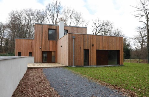 Lamorlaye House | Forest House Designer Eco Lodge for 10, heated pool