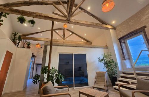 Saint-Jean-Saint-Maurice-sur-Loire House | La Bergerie indoor pool and magnificent views