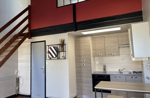 Surgeres Apartment | Furnished duplex studio with air-conditioned parking space