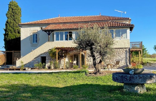 Bagat-en-Quercy House | Gîte 4 people L'observatoire with view and swimming pool