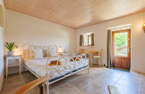 Sablieres Bed & Breakfast | Guest Room “La Montselgues” with Mountain View, Shared Pool, Private Terrace