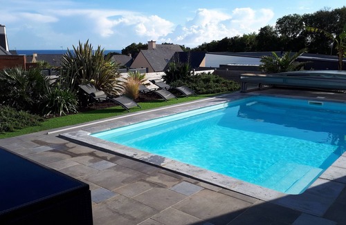 Clohars-Carnoet House | Heated pool ocean view beach 5 minutes from the house sleeps 10